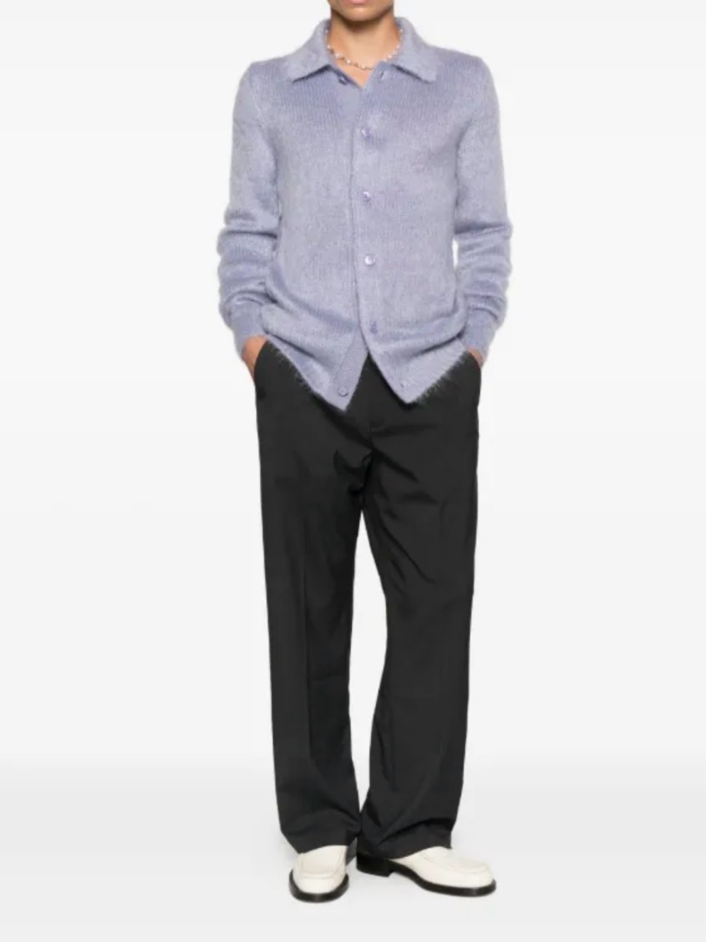 Brand new w tags Gucci brushed Mohair Cardigan lavender